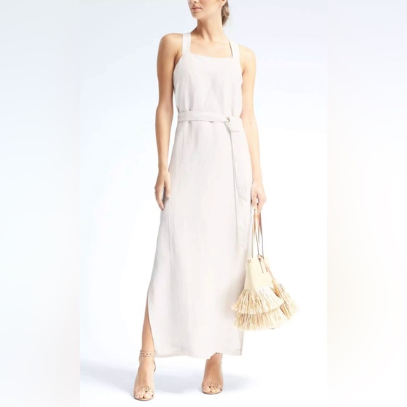 Banana Republic Dresses & Skirts - Linen Blend Apron Maxi Dress - NWOT - Banana Republic Heritage Collection
